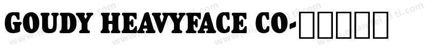 GOUDY HEAVYFACE CO字体转换